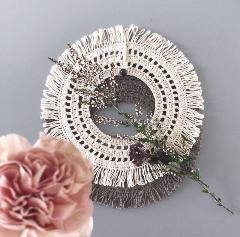 POPOPB 领子饰物 ACTIVE02 – BEIGE CREAM - 项链 - 羊毛 