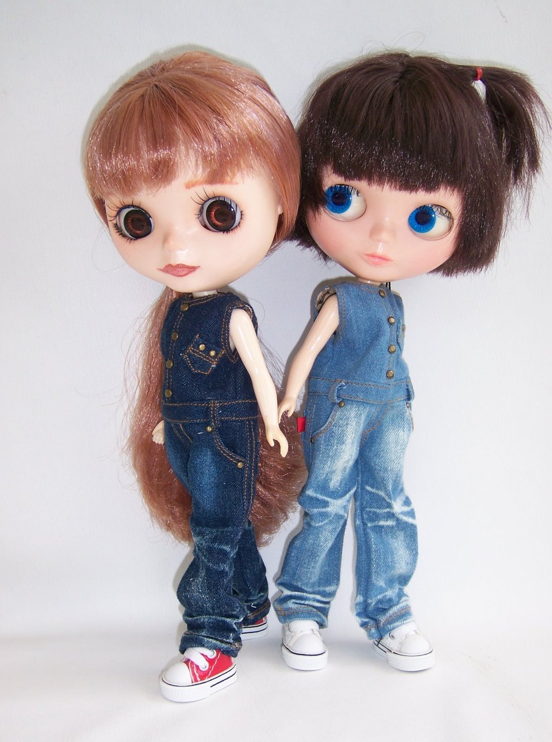 适合 Blythe Lati 黄色 Yo-SD PureNeemo 的牛仔套装 - 其他 - 其他材质 