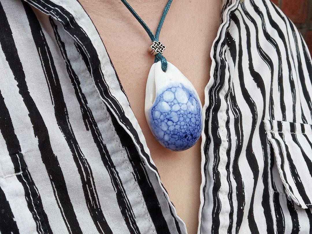 艺术作品精油项錬 (EO Necklace) - 项链 - 陶 