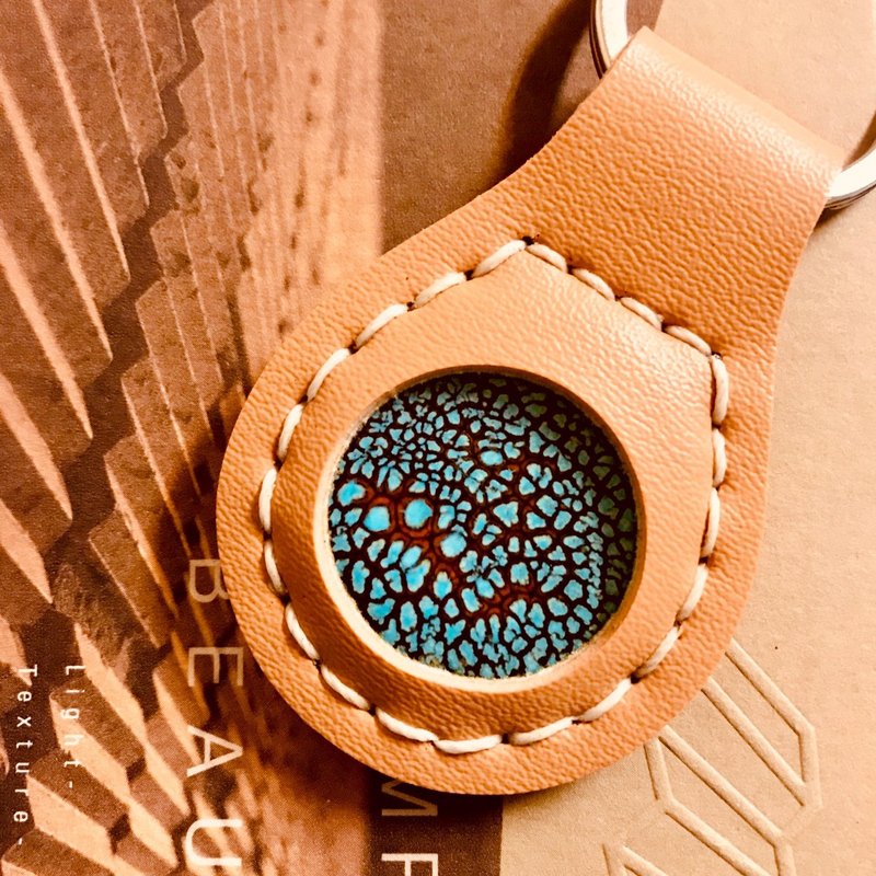 珐琅+皮革手作│祈福、许愿の钥匙圈│文化币│台南旅游 - 金工/饰品 - 珐琅 