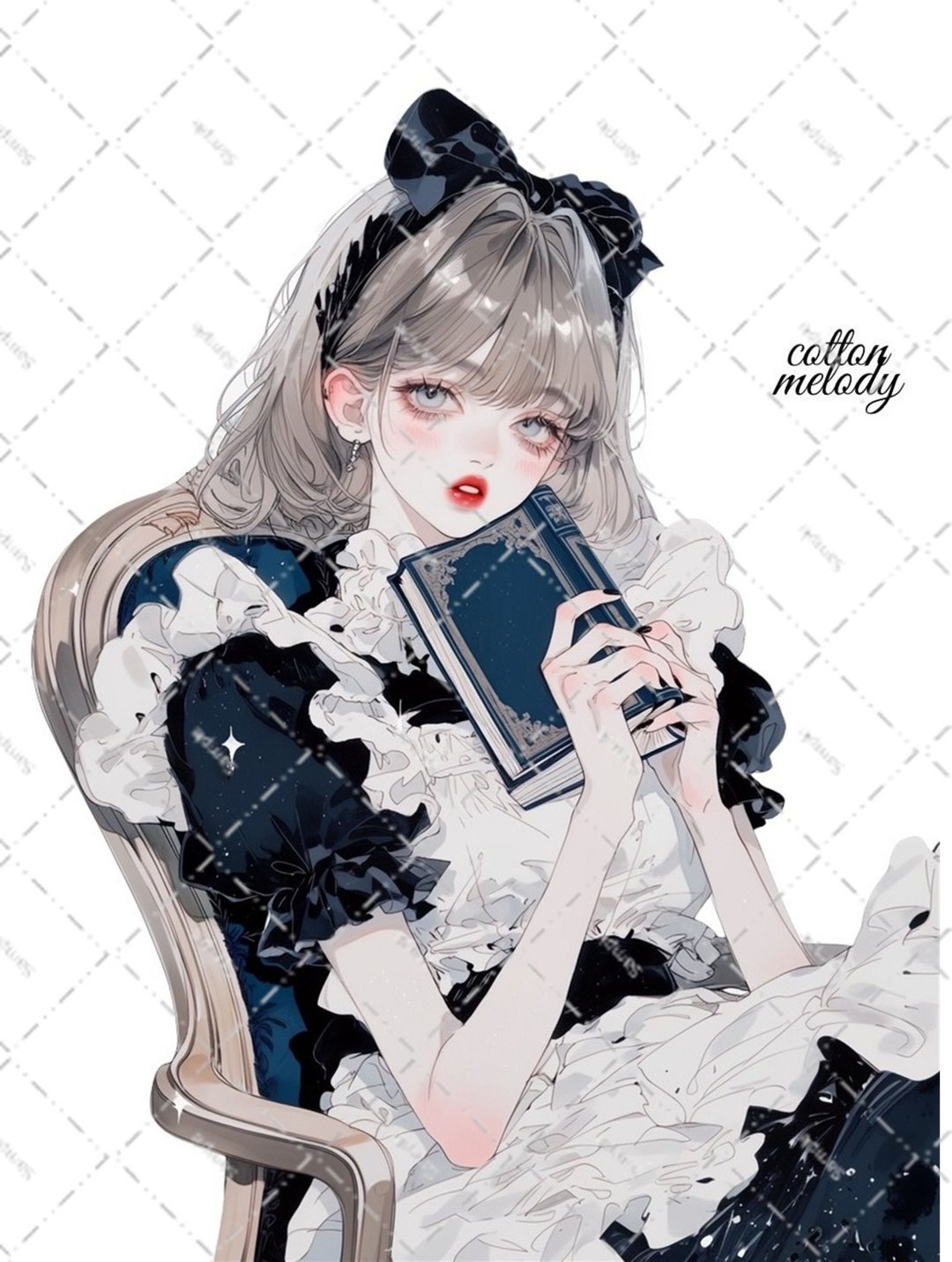 原创贴纸 no.8445 人物贴纸 原创贴纸 人物贴纸 女孩贴纸 原创人物贴纸 - 贴纸 - 纸 