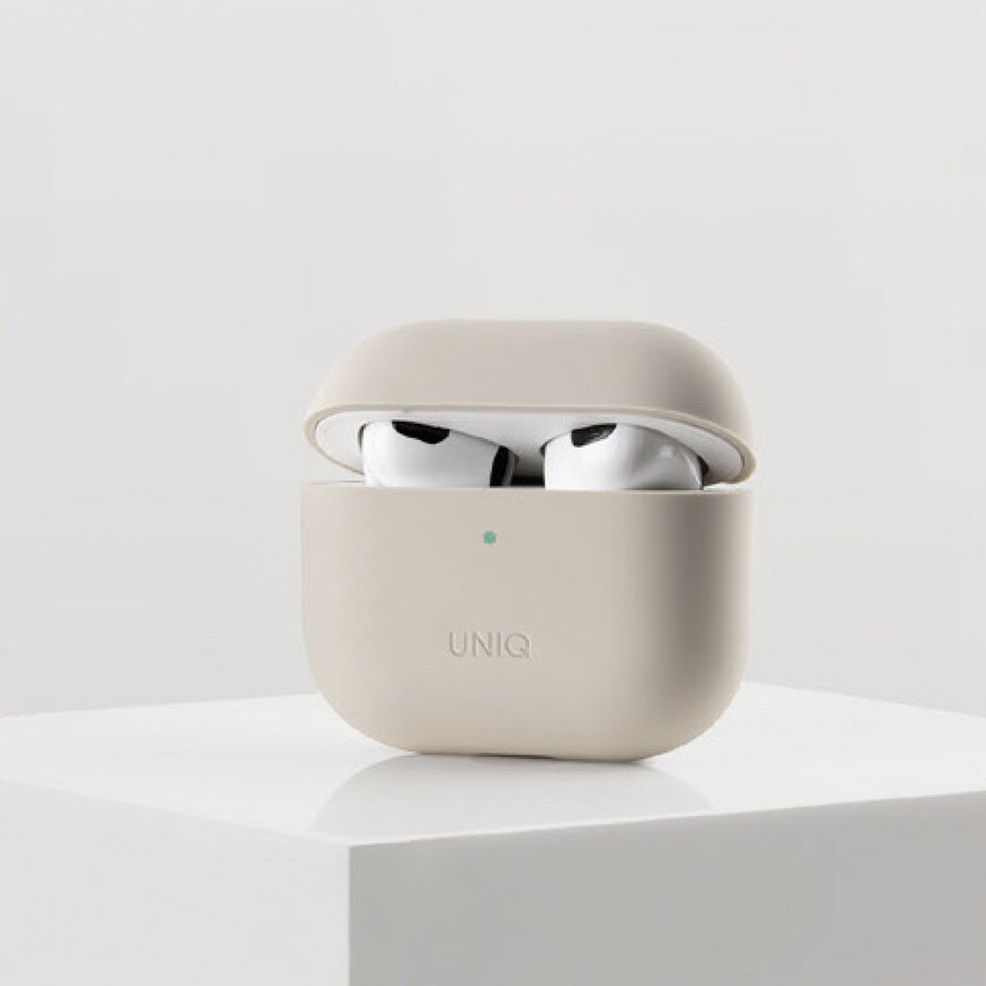 AirPods 3代 Lino简约液态硅胶蓝牙耳机保护套-米色 - 手机配件 - 硅胶 卡其色