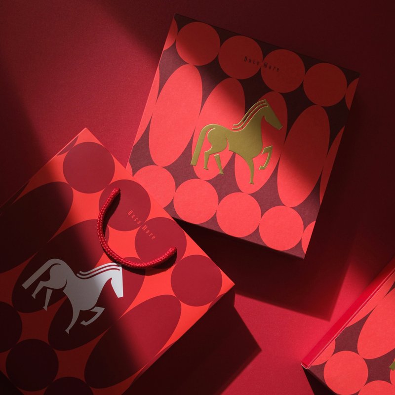 【夹馅手工饼干】新年礼盒 综合16入 附提袋 - 手工饼干 - 新鲜食材 红色