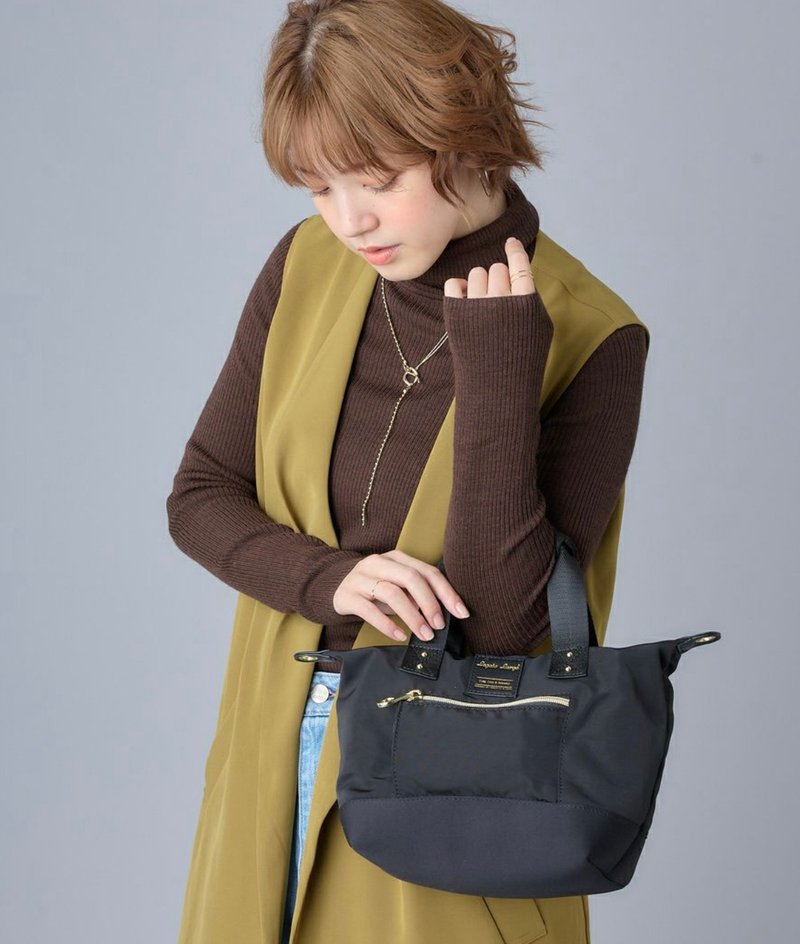 Legato Largo 防泼水轻巧 两用手挽包 迷你托特包 黑色 - 手提包/手提袋 - 聚酯纤维 黑色