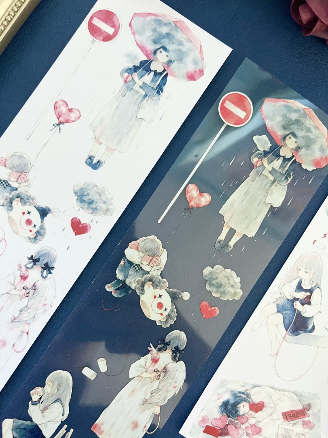 INNOCENCE 回憶 水彩畫手稿 PET 和紙膠帶 台灣製 10米卷 - 纸胶带 - 其他材质 多色