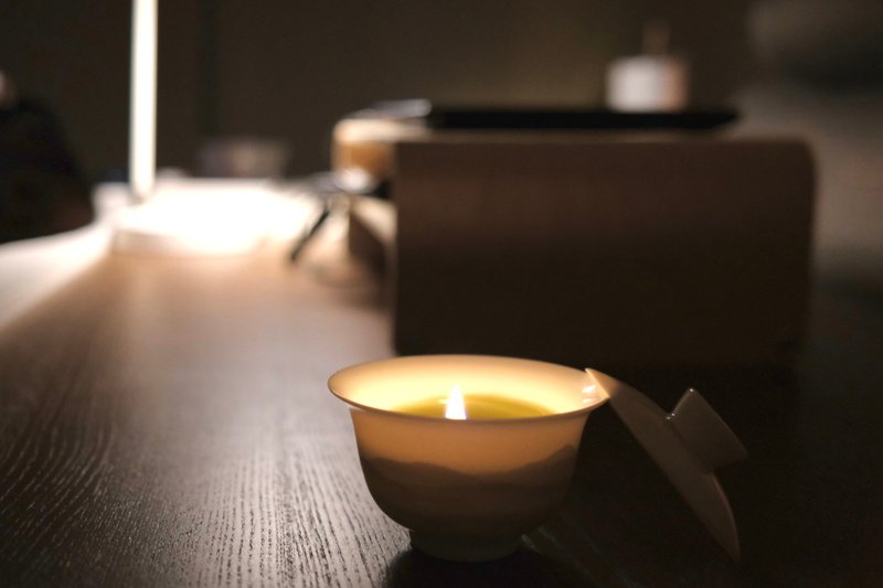 茶香蜡烛 100G│东方禅茶侘寂之静│永保光茗 - 蜡烛/烛台 - 蜡 