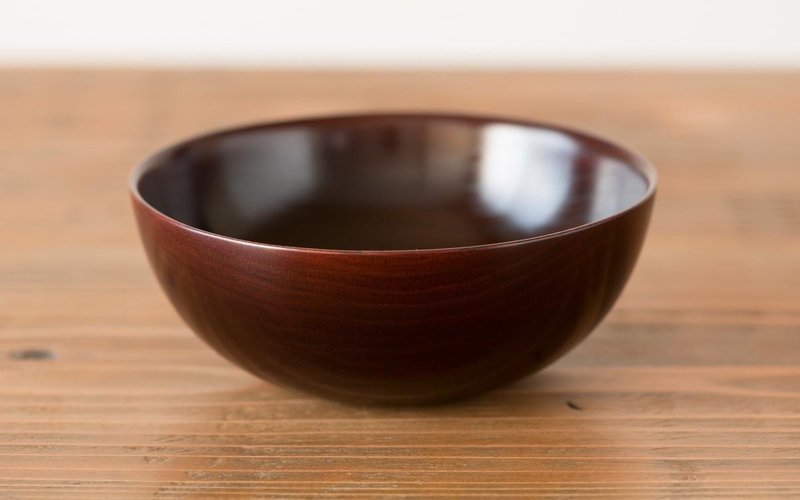 Wipe everyday use lacquer bowl (Minna tools vol.0) wipe lacquer brown - 碗 - 木头 咖啡色