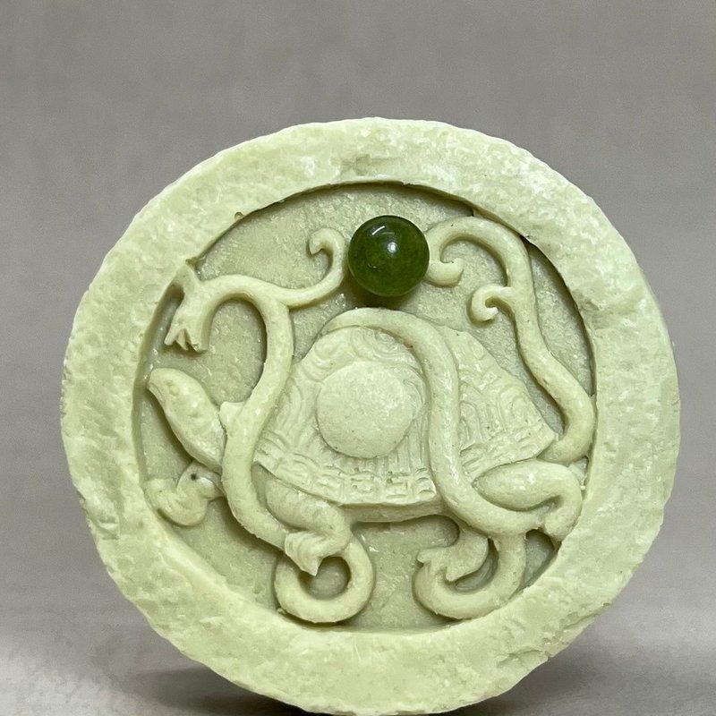 皂中石 草本古风神兽平安皂(玄武) 草本植物萃取搭配水晶石 - 肥皂/手工皂 - 其他材质 多色