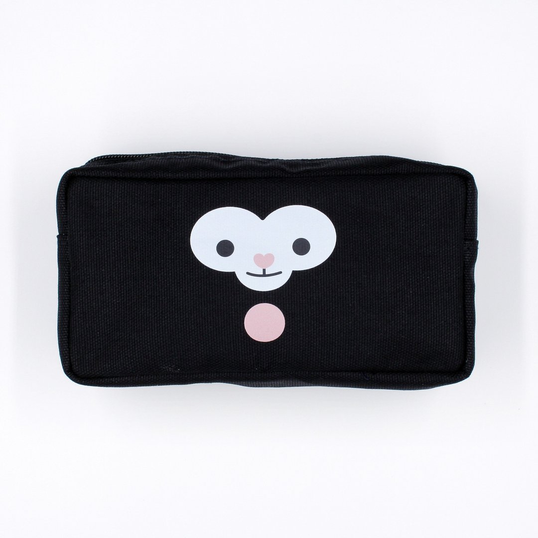 Halabala Pouch/ Storage Bag - 化妆包/杂物包 - 棉 黑色