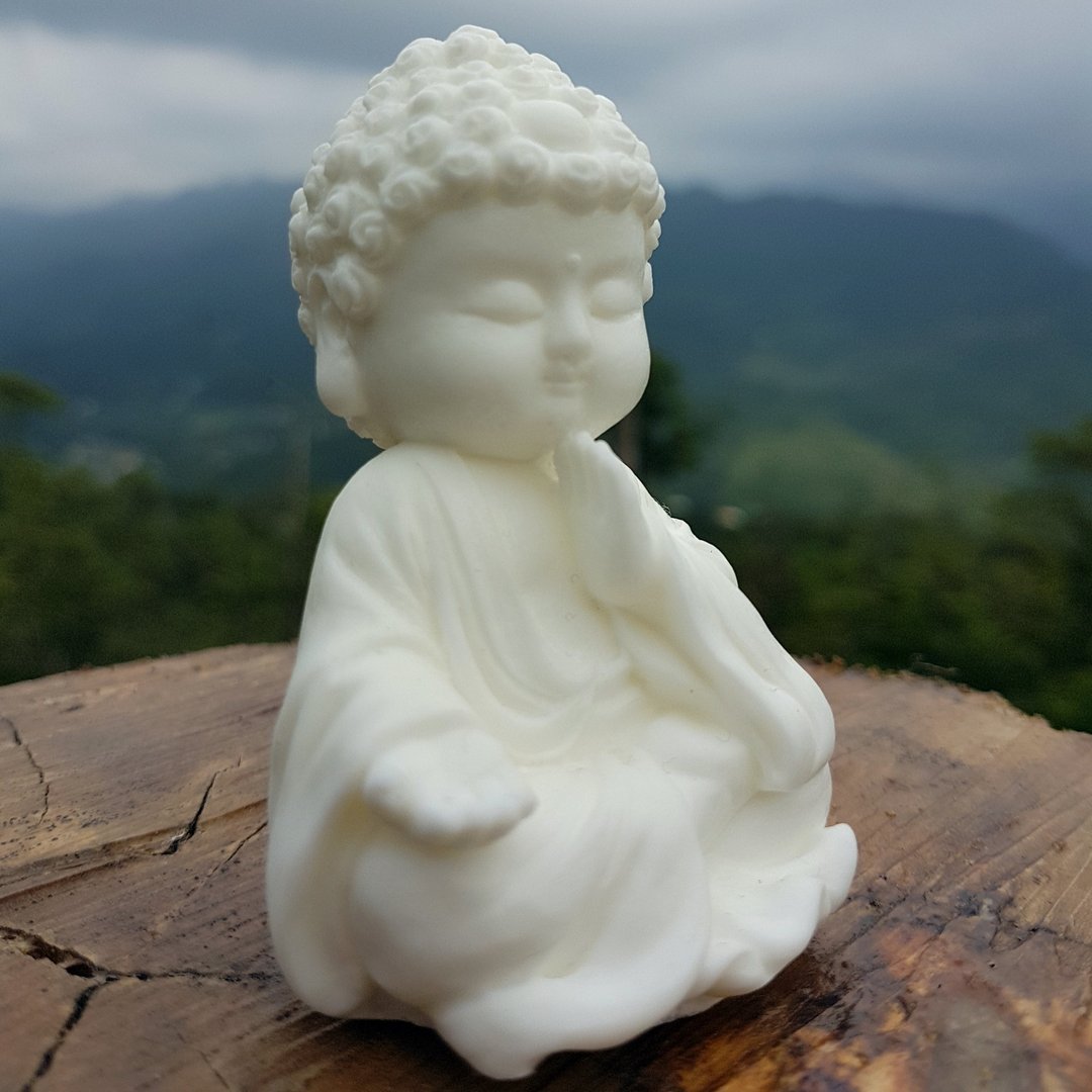 母亲节佳礼净念吉祥小佛之怀慈  扩香石 居家香氛 - 香薰/精油/线香 - 其他材质 白色