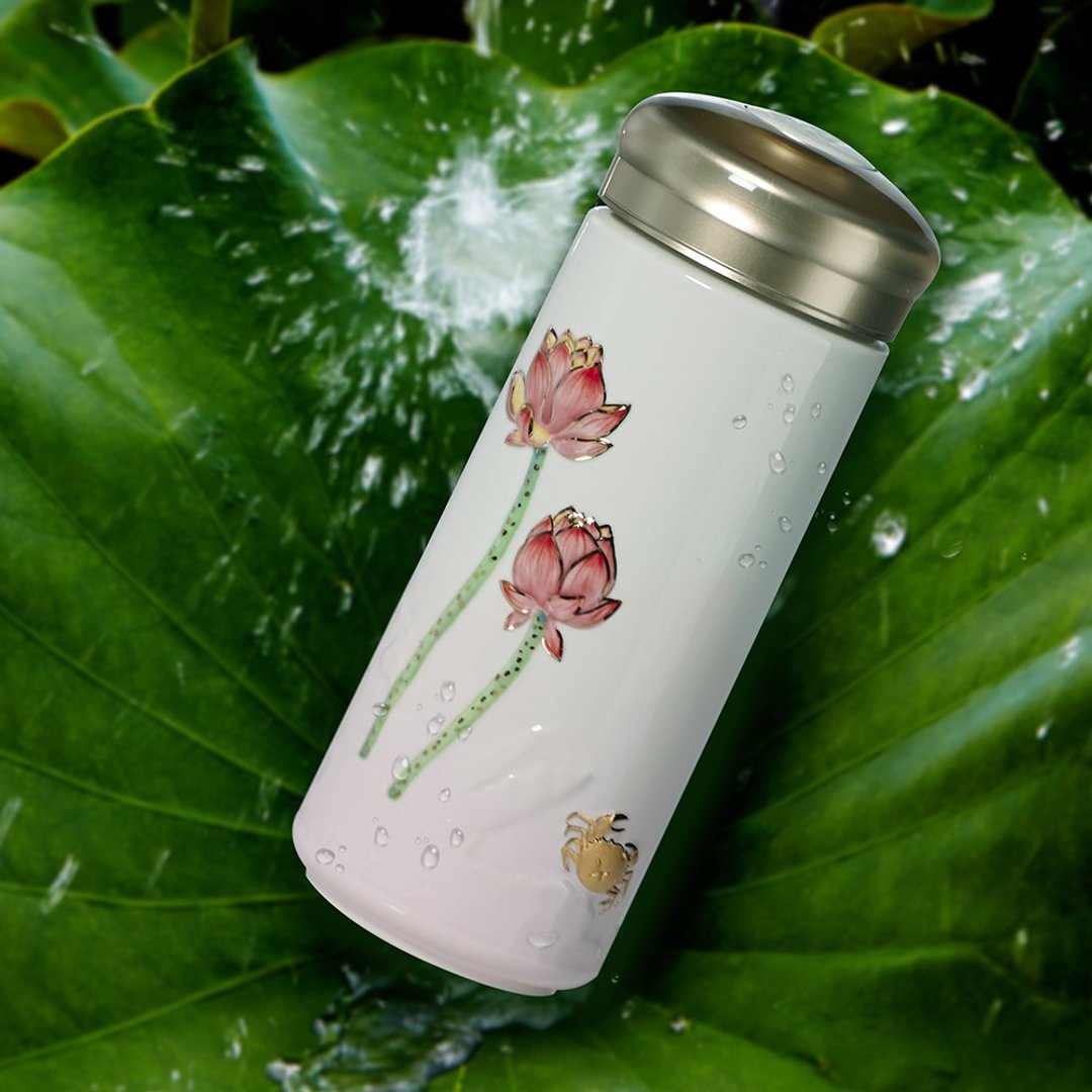 和谐随身杯 / 大 / 双层 / 2色 350ml - 水瓶/水壶 - 瓷 绿色