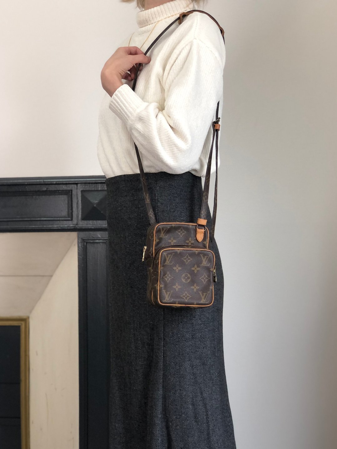 【 日本直送 名牌中古包 】LOUIS VUITTON Monogram 侧背包 棕色 PVC皮革 M45238 Mini Amazon py7ktt - 侧背包/斜挎包 - 防水材质 咖啡色