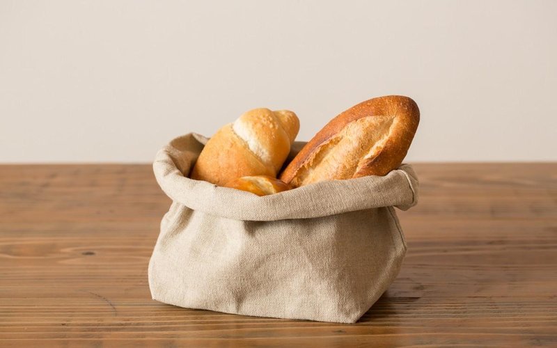 Bread basket (linen canvas bread bag) - 其他 - 棉．麻 卡其色