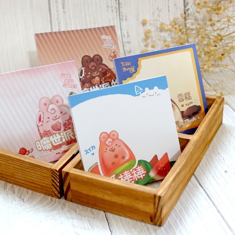 冰棒兔兔 便条本套组 - 便条纸/标签贴 - 纸 多色