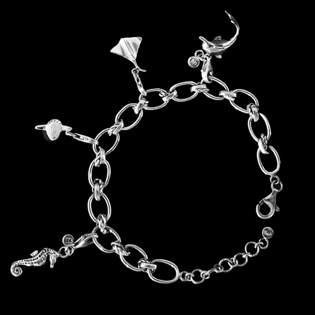 Bracelet Silver Classical Style (19cm+4cm extension) - 手链/手环 - 纯银 