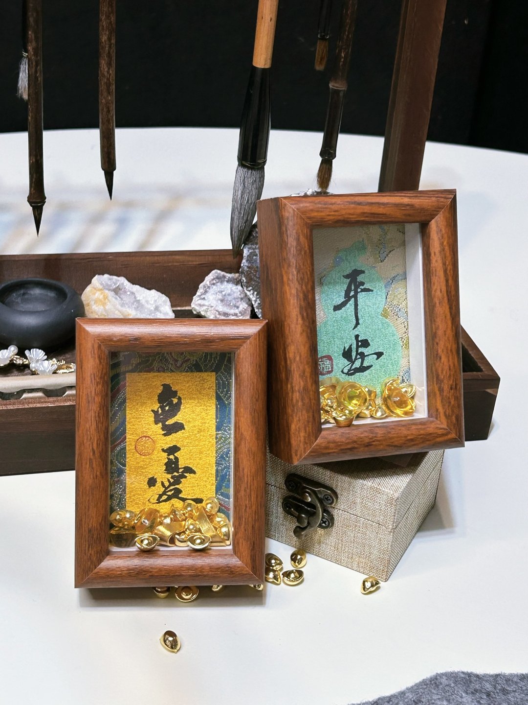 迷你 祝福聚宝盒 - 纸盒/包装盒 - 木头 