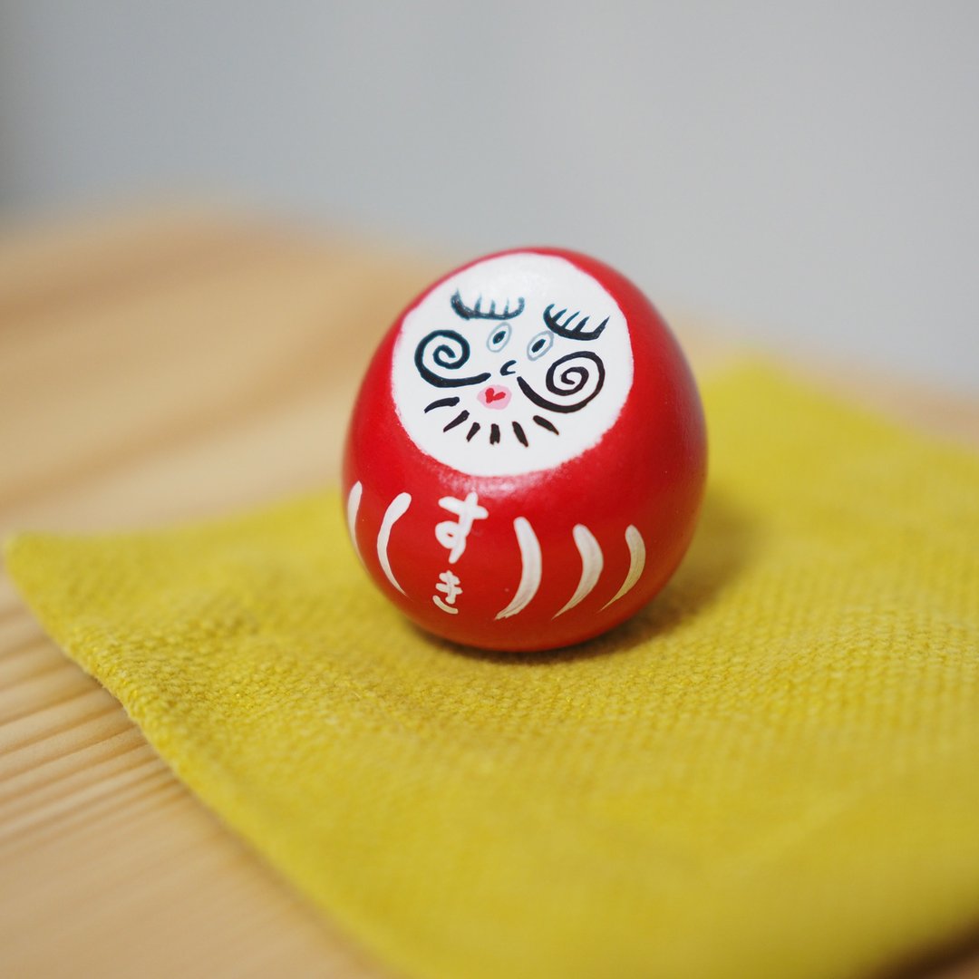 confession daruma - 玩偶/公仔 - 粘土 红色