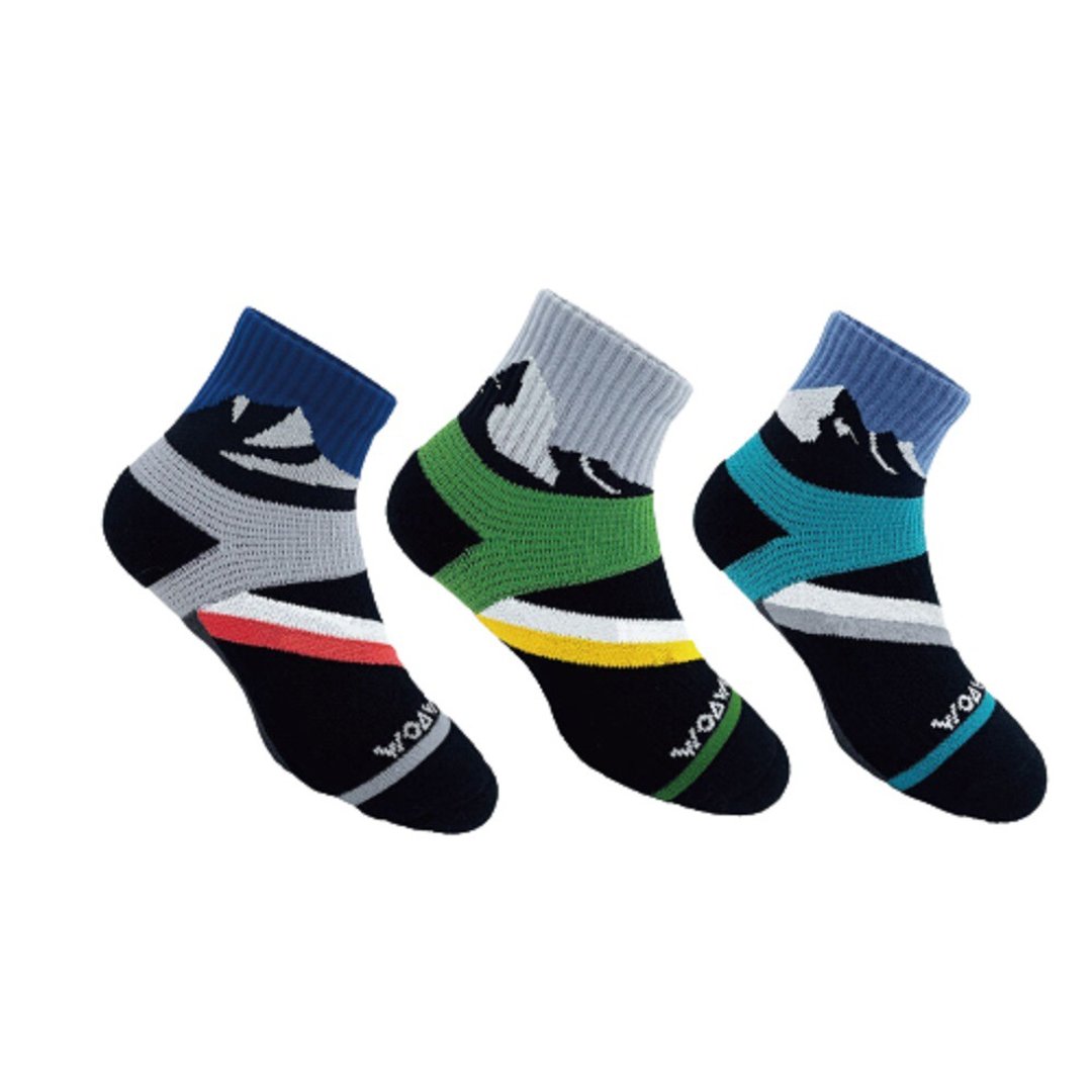 【WOAWOA】百岳系列 能量登山袜 | 中筒3入 M/L/XL - 袜子 - 竹 
