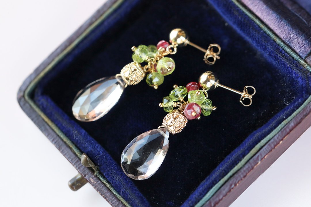 Earrings & Clip-On felicita Ametrine - 耳环/耳夹 - 半宝石 粉红色
