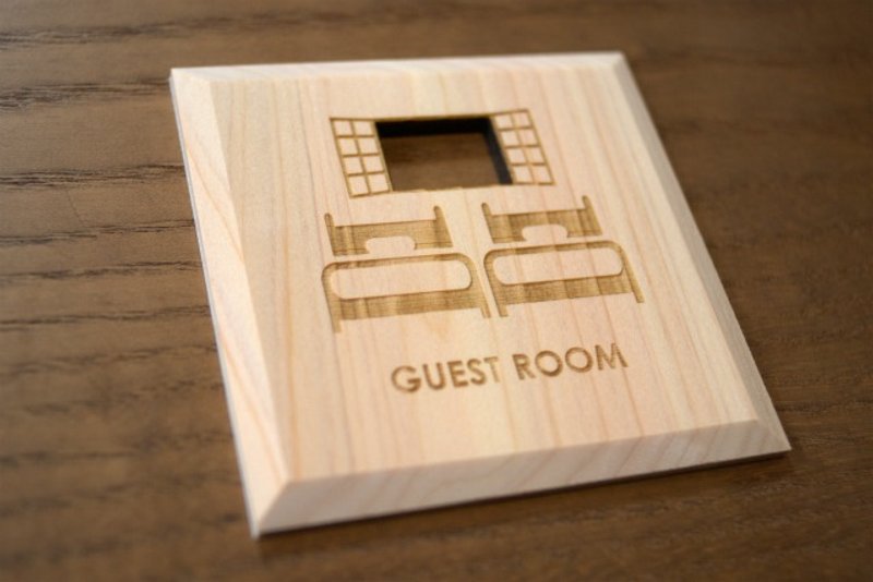 Guest Room Plate GUESTROOM (P) - 其他 - 木头 咖啡色