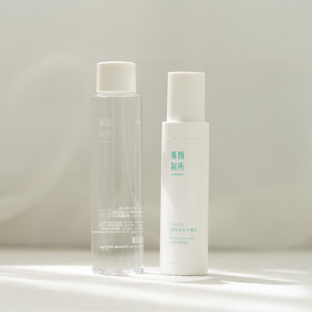 纯粹保湿组合【专颜制所】保湿水120ml + 平衡乳50ml - 化妆水/喷雾 - 塑料 
