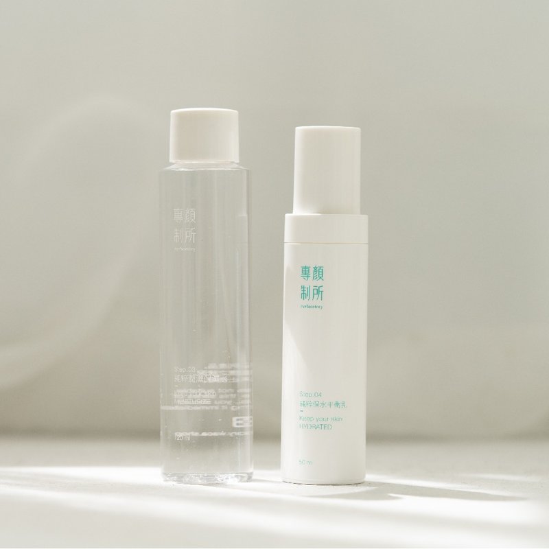 纯粹保湿组合【专颜制所】保湿水120ml + 平衡乳50ml - 化妆水/喷雾 - 塑料 