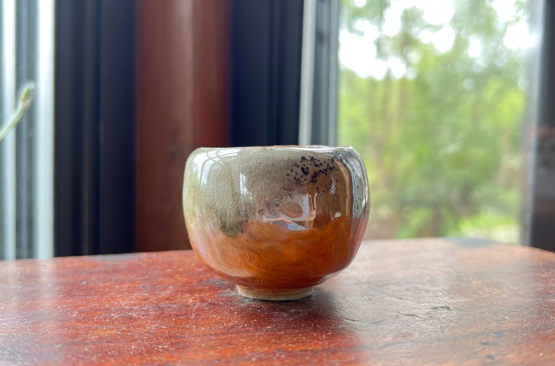 幻彩湖水绿柴烧杯 / 茶杯 / 小平凡手作 - 茶具/茶杯 - 陶 