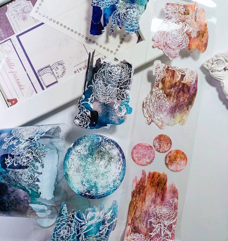 TG207_漫遊 / 裝飾膠帶 - 纸胶带 - 塑料 多色