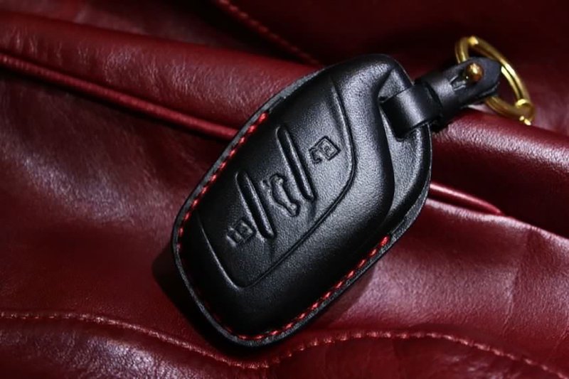 MG HS PHEV ZS ZST 英伦摩里斯 汽车钥匙包 汽车钥匙套 皮套 - 钥匙链/钥匙包 - 真皮 黑色