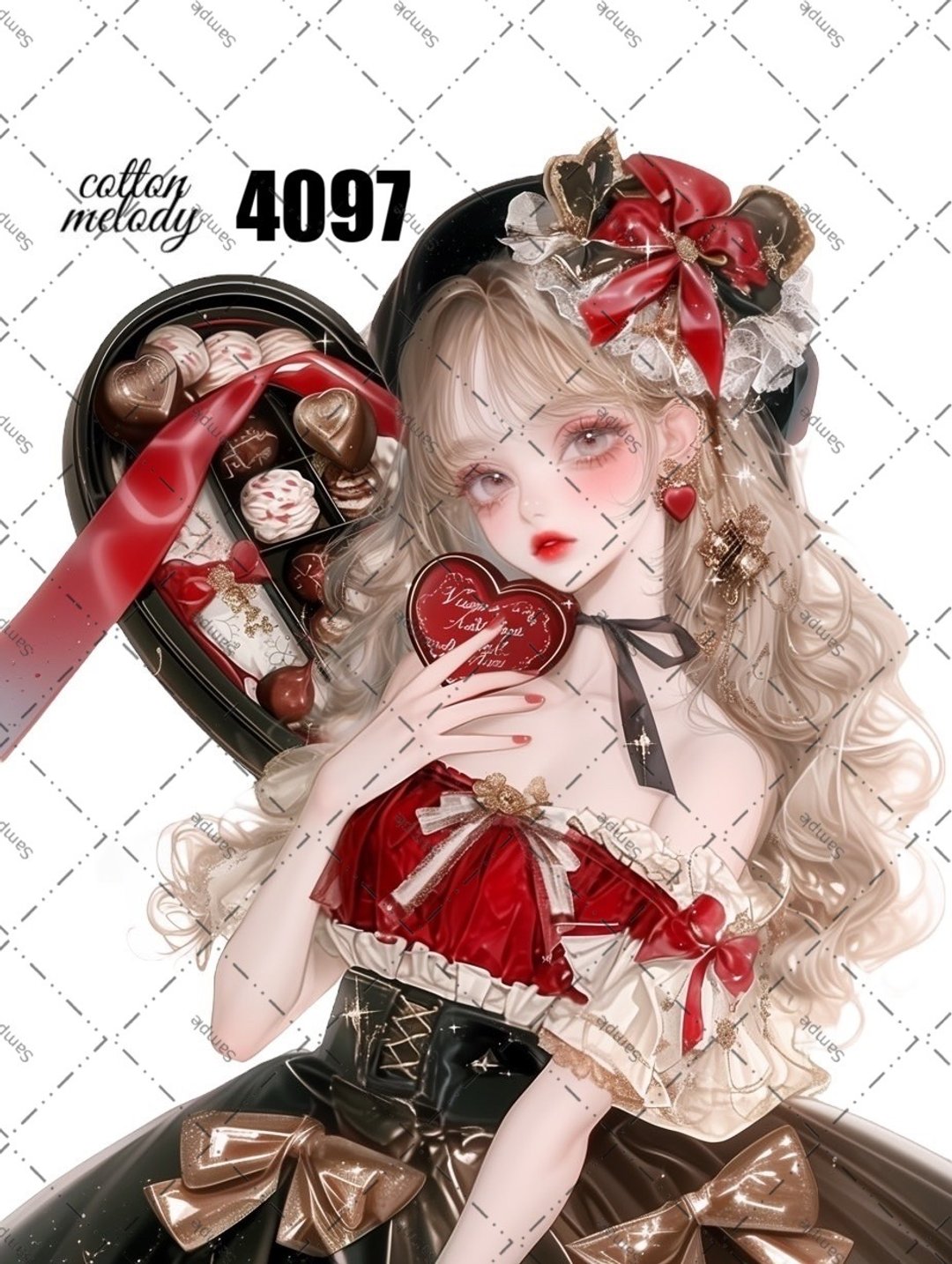 original sticker no.4097 人物贴纸 原创贴纸 原创人物贴纸 装饰贴纸 cotton melody - 贴纸 - 纸 