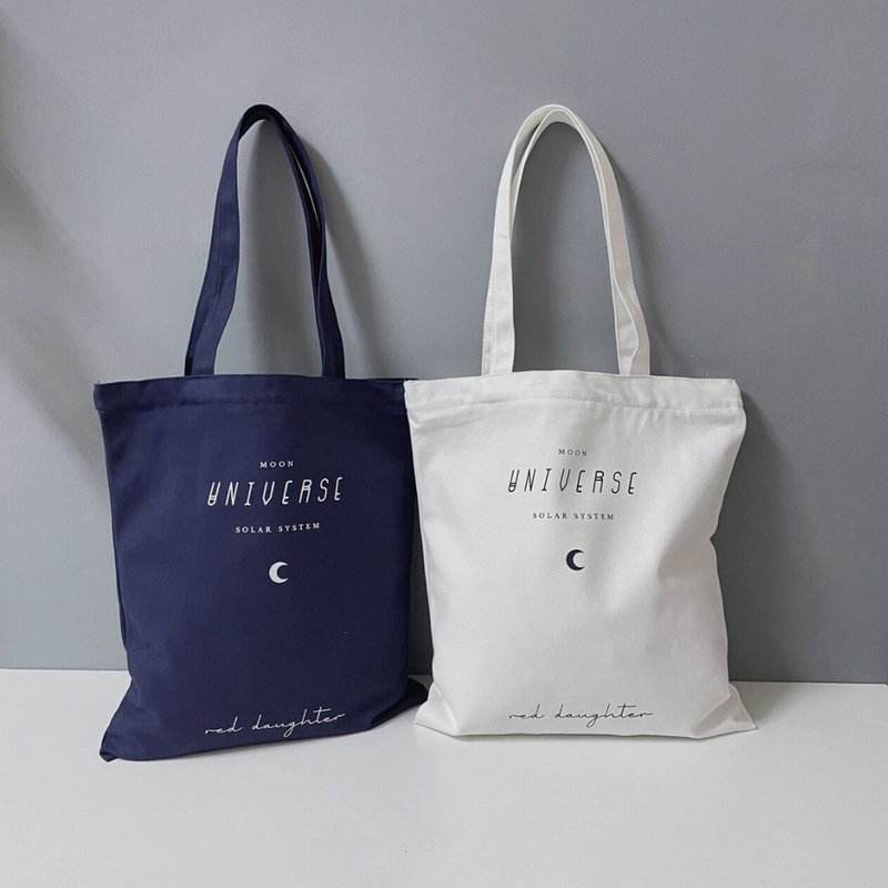 moon 拉链帆布袋 帆布袋 帆布包 - 手提包/手提袋 - 其他材质 