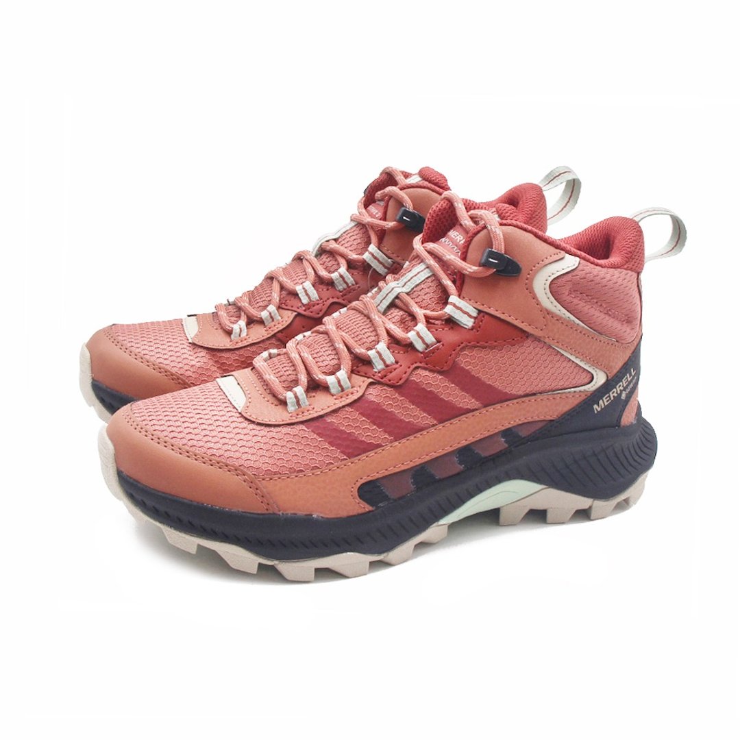 MERRELL SPEED STRIKE 2 MID GTX中筒防水登山健行鞋 女鞋-岩石红 - 女款运动鞋/球鞋 - 防水材质 