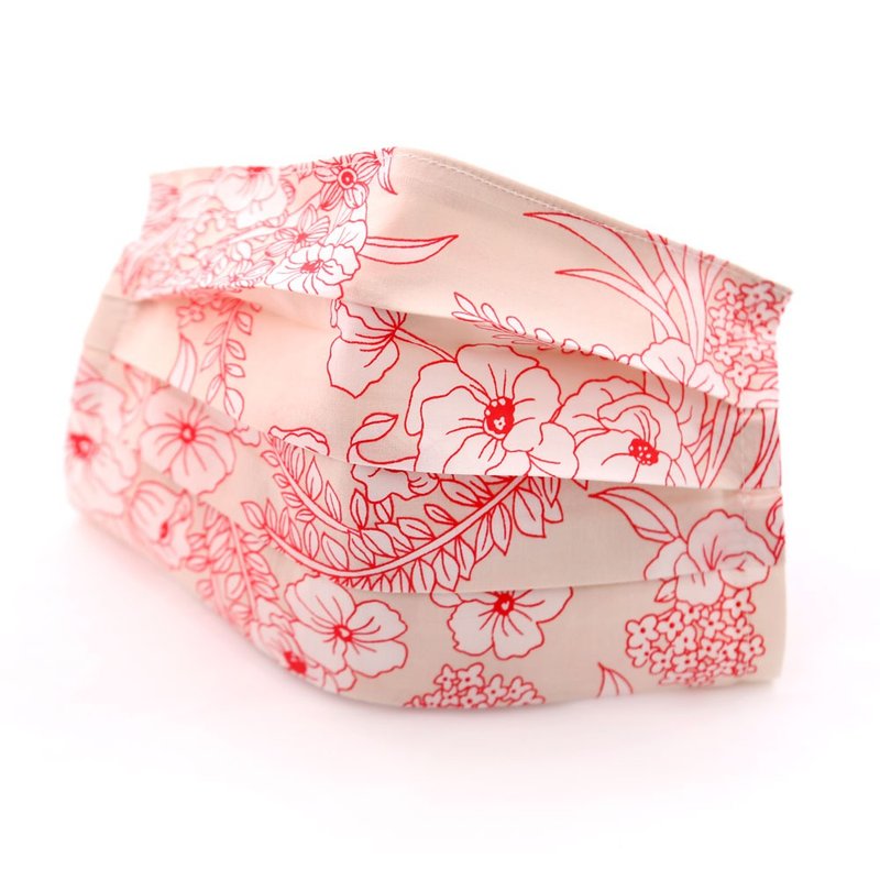 平面成人款可重复使用透气纯棉进口布口罩套(春天气息) - 口罩 - 棉．麻 多色