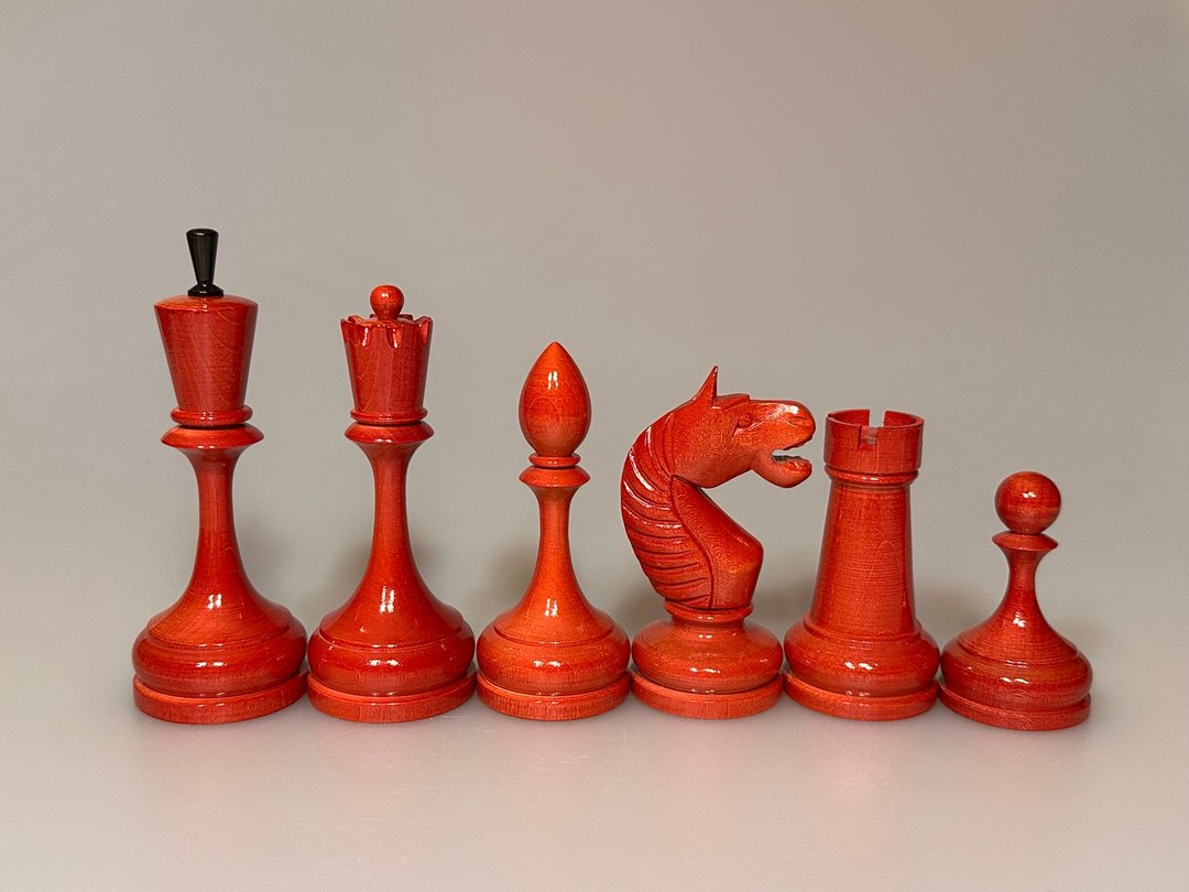 苏联/俄罗斯西洋棋套装 1930-1935（复制品） - 桌游/玩具 - 木头 黑色