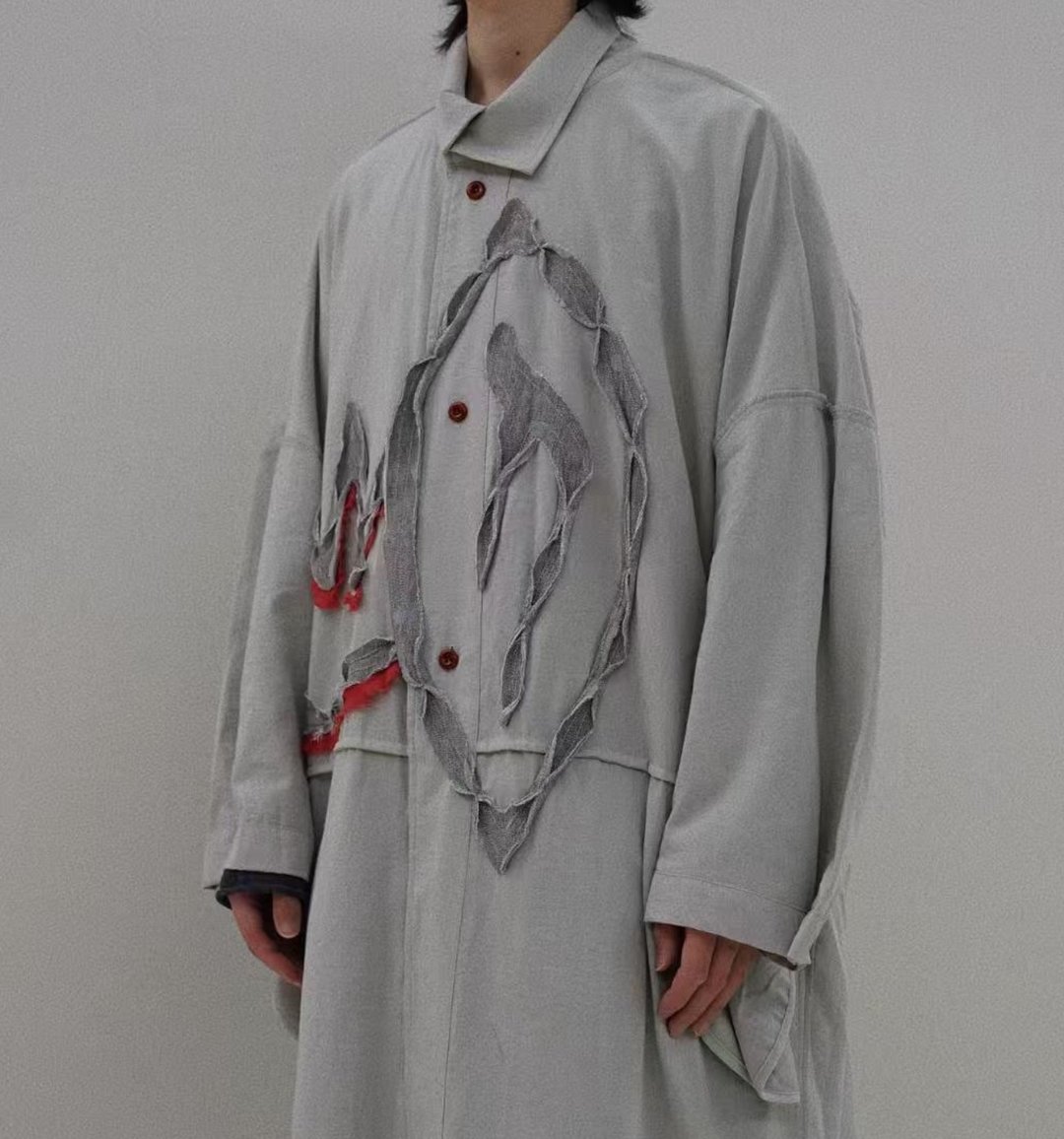 【解衣包火】古典中性复古/甲骨文两面双穿风衣 - 女装西装外套/风衣 - 棉 多色