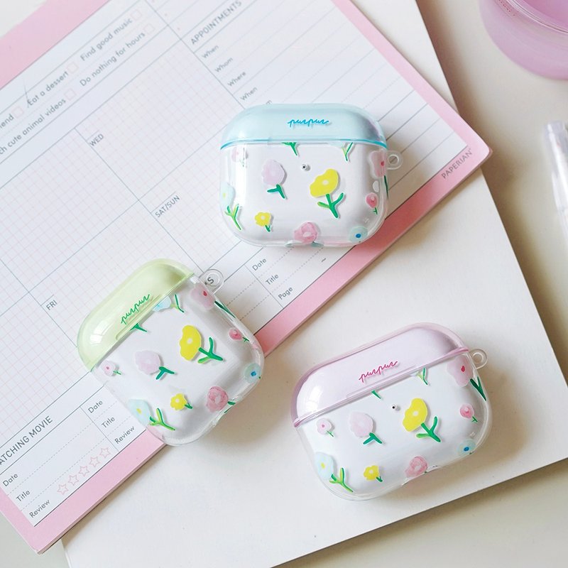 花花 airpods耳机保护壳 - 耳机收纳 - 塑料 多色