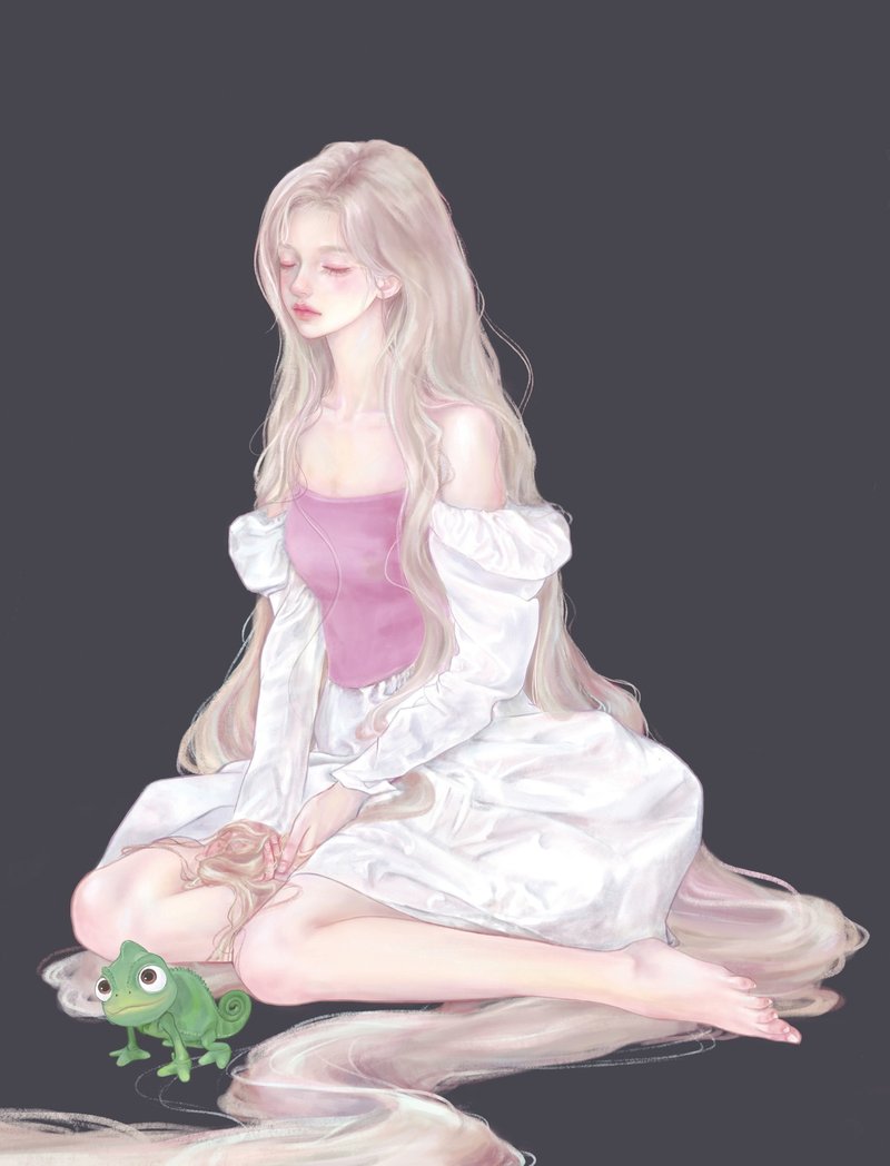 Rapunzel - 贴纸 - 纸 