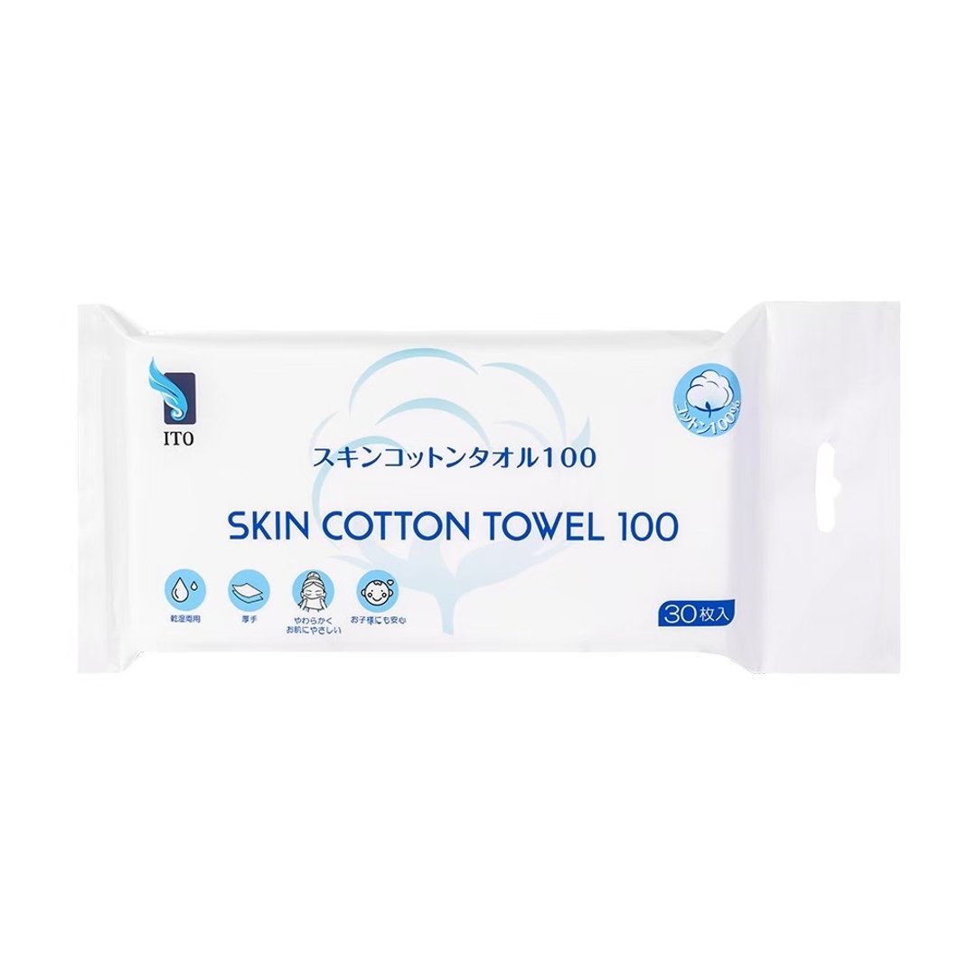 【ITO日本伊藤】轻携柔肤巾(30抽) - 脸部清洁/卸妆用品 - 棉．麻 