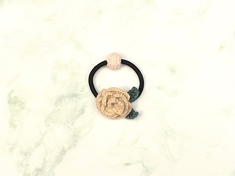 玫瑰花卉造型头饰橡皮圈 - 发饰 - 棉．麻 多色