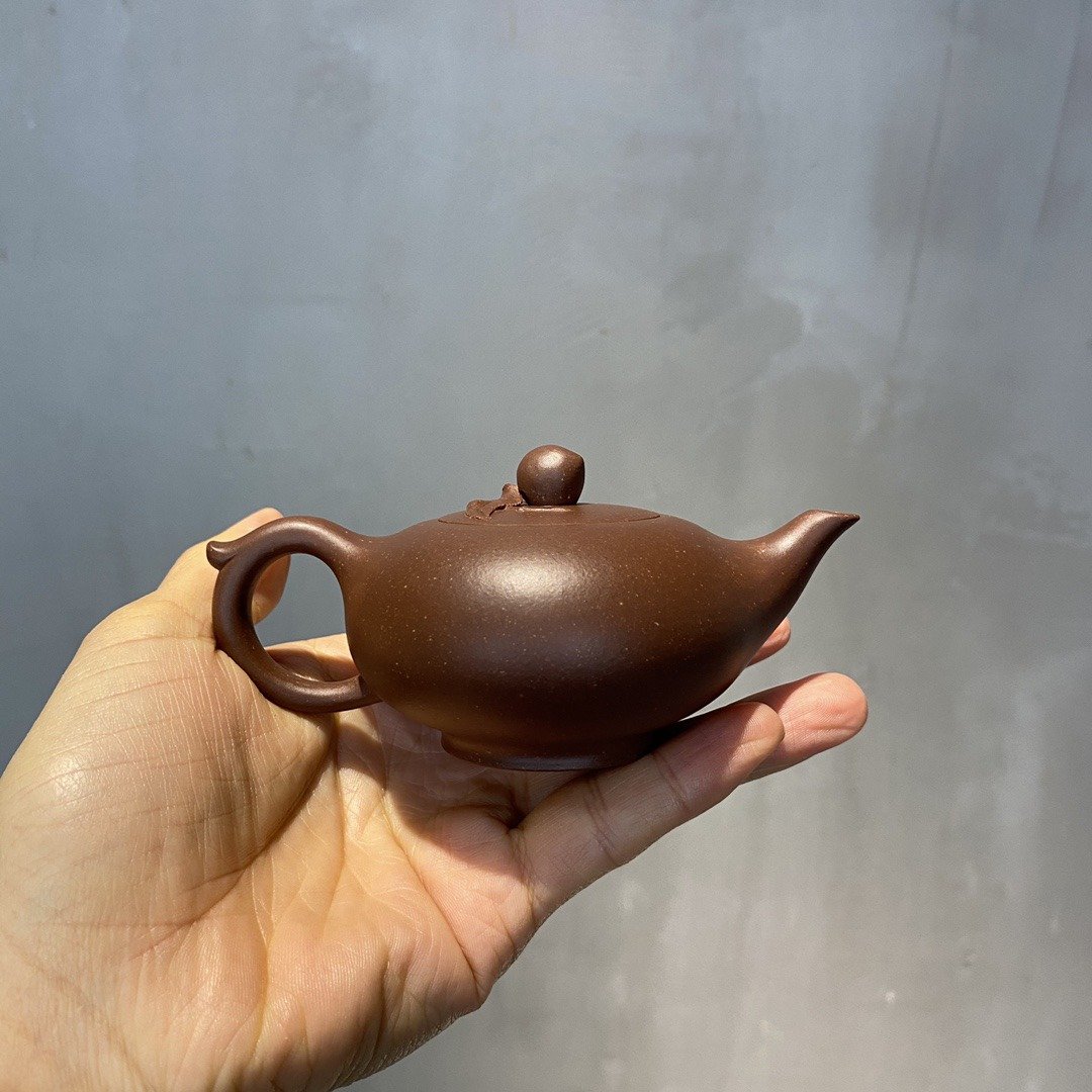 送礼紫砂壶茶壶小欢喜 潘云燕作品 底槽清75ml国家级工艺美术师作 - 茶具/茶杯 - 陶 橘色