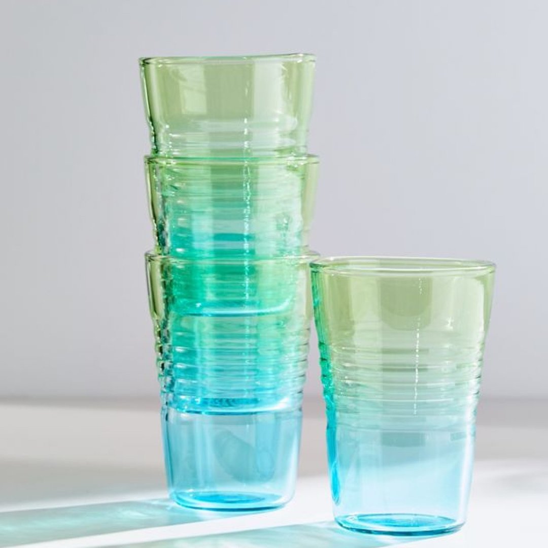 美国 MoMA 渐变色果汁杯 当代艺术博物馆出品 玻璃牛奶玻璃水杯 - 玻璃杯 - 玻璃 多色