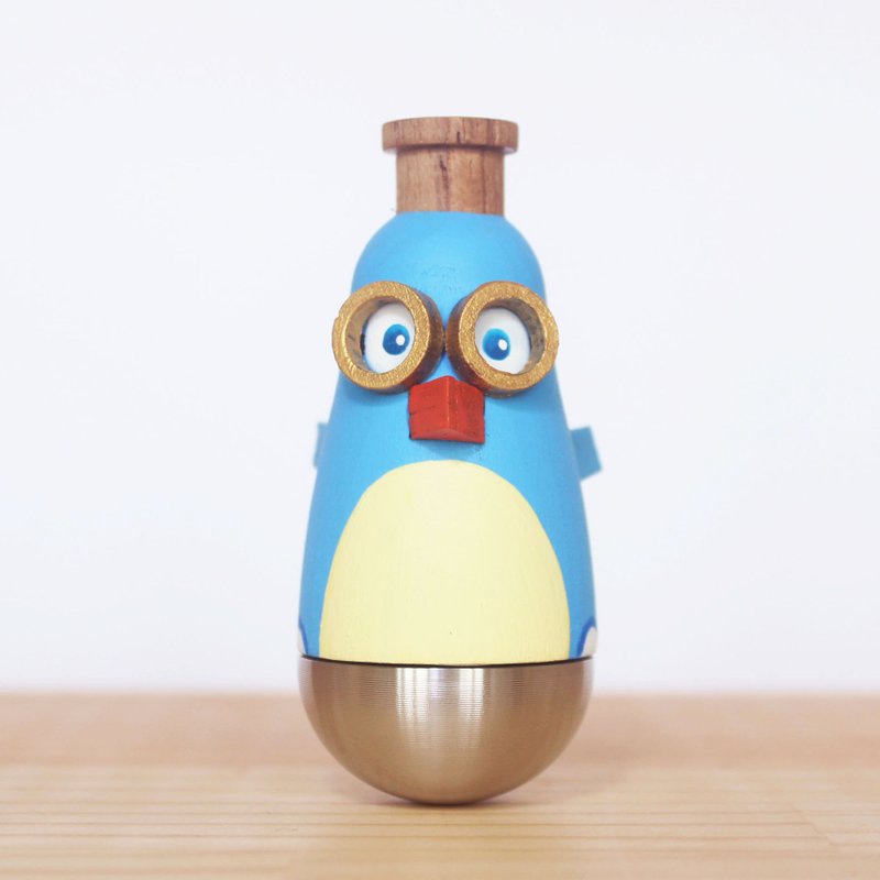 闻森笛 – 泳镜企鹅 卡祖笛 KAZOO 公仔 - 吉他/乐器 - 木头 蓝色