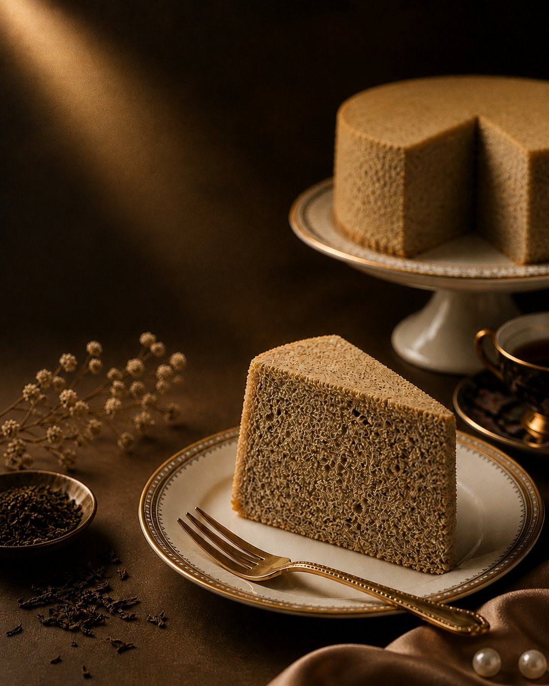 茶雾伯爵 温和茶香 6 寸伯爵戚风蛋糕 Earl Grey Chiffon Cake - 蛋糕/甜点 - 新鲜食材 