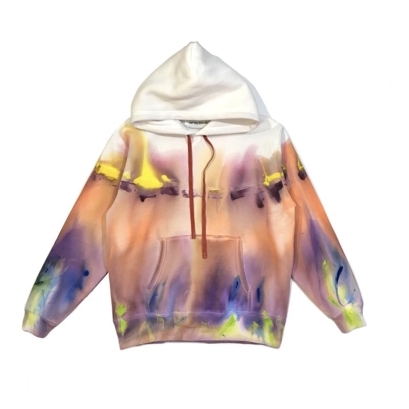 咻咻手绘帽T - 中性连帽卫衣/T 恤 - 棉．麻 多色