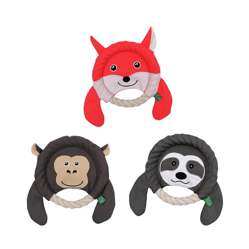 狗狗专用 飞盘系列 耐咬耐磨玩具 V-PET 玩偶  共3款 - 玩具 - 其他人造纤维 咖啡色