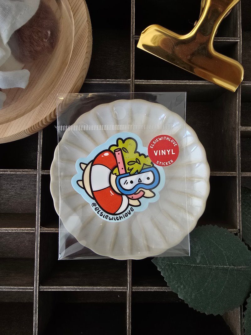 游泳者乙烯基贴纸 - 贴纸 - 其他材质 多色