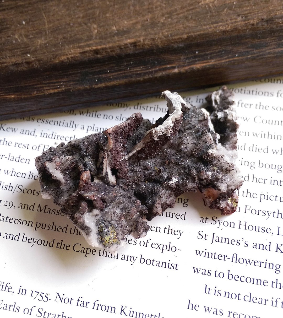 Barite Chalcopyrite 重晶石 黄铜矿 共生矿 天然矿石 原矿 - 摆饰 - 其他材质 