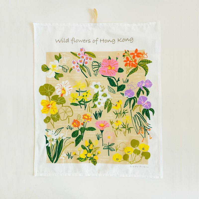 Wild Flowers of Hong Kong 茶巾 - 香薰/精油/线香 - 棉．麻 
