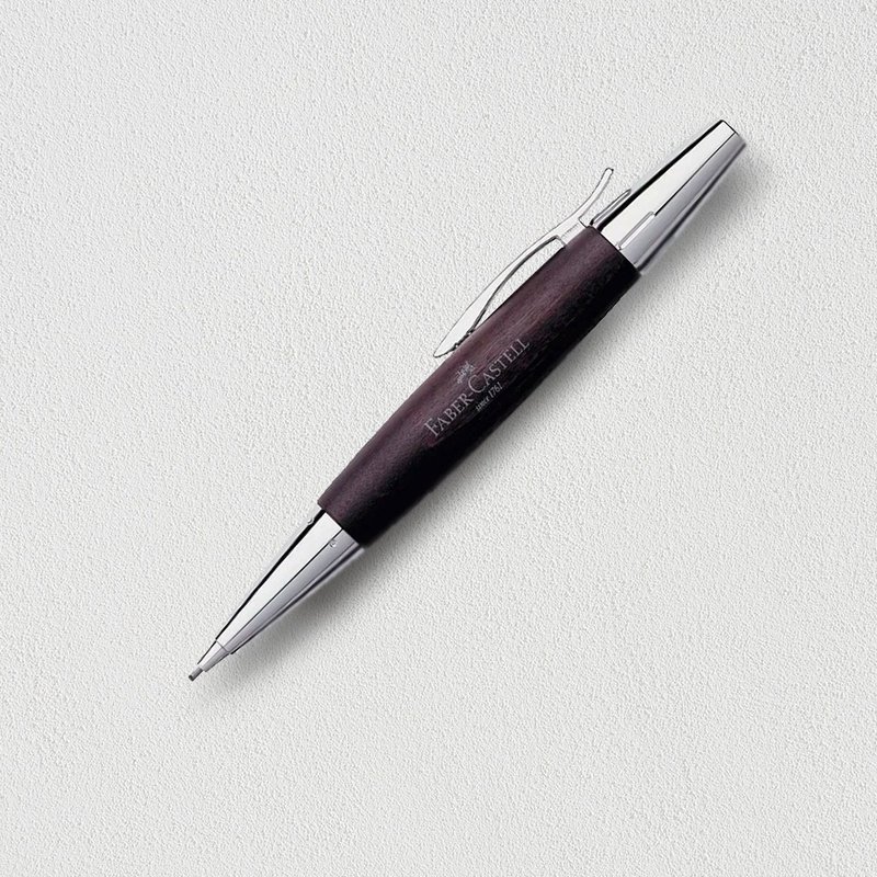 【Faber-Castell】E-MOTION 梨木亮面 1.4mm 旋转铅笔 深褐色 - 铅笔/自动铅笔 - 木头 咖啡色