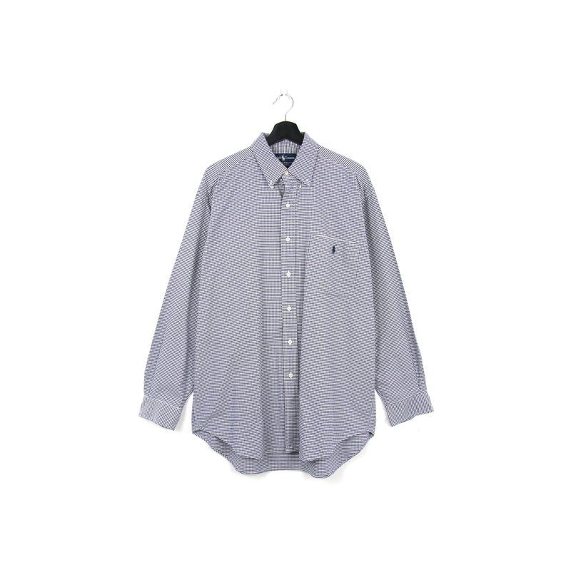 Back to Green::Polo Ralph Lauren 绅士蓝 //vintage shirt - 男装衬衫 - 棉 